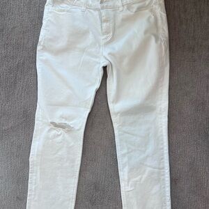 Paige White Distressed Jeans